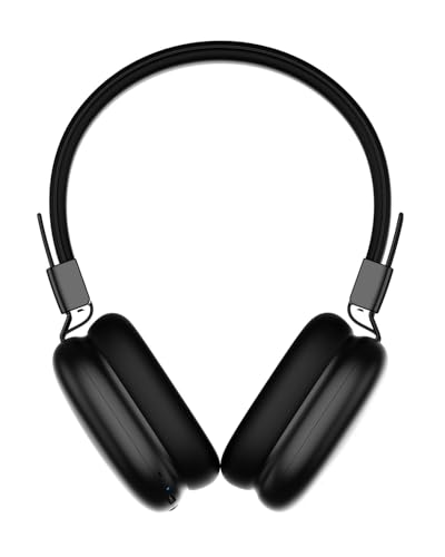 awatrue Kids Over-Ear Bluetooth Headphones, 85dBA Safe Volume, Black | Built-in Microphone, Bluetooth 5.4, Foldable, 50H Playtime, USB-C Charging - color: Black