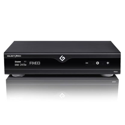 Gustard DAC-R26II 26-Bit R2R DAC, Discrete Streamer Decoder with DSD2048, USB/Opt/Coax/IIS/AES/LAN Input, Fully Balanced Digital-Analog Converter, 10MHz Clock, Home Audio Network Streaming DAC, Black
