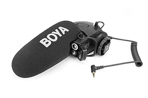 Boya BY-BM3031 – Supercardioid Condenser Microphone That Delivers Sound for DSLRs, camcorders, Audio recorders and More, Black - style: BY-BM3031