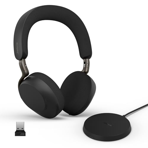 Jabra Evolve3 75 On-Ear Wireless Bluetooth Headset with Microphone, Black - color: Black, style: All Platforms