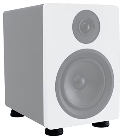 Rockville ISOPAD Aluminum/Silicone Isolation Pad Feet, 8-Pack | 4 Feet Included, Anti Vibration Swivel Top, Anti Slip, 120 lbs Capacity, No Glue/Screws, for Studio Monitors/Subwoofers