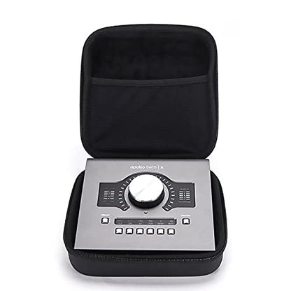 ANALOG CASES Universal Audio Apollo Twin Case - Compact GLIDE Case | Rigid Molded EVA Case, Excellent Protection, Compact Design & Precise Custom Fit, Smooth Zipper, Super-Soft Velvet Lining - size: Compact (7.5 x 7.5 x 3 inches)