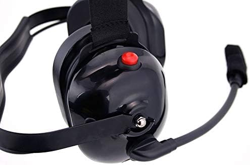 Rugged Radios H60 Dual-Radio Behind-the-Head Racing Headset | Dual PTT Controls, Dedicated Speakers, Noise-Canceling Mic & Two Universal 5-Pin Ports for Two Handheld Radios