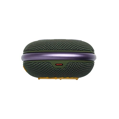 JBL Clip 4: Portable Speaker with Bluetooth, Built-in Battery, Waterproof and Dustproof Feature - Green (Renewed) - color: Green