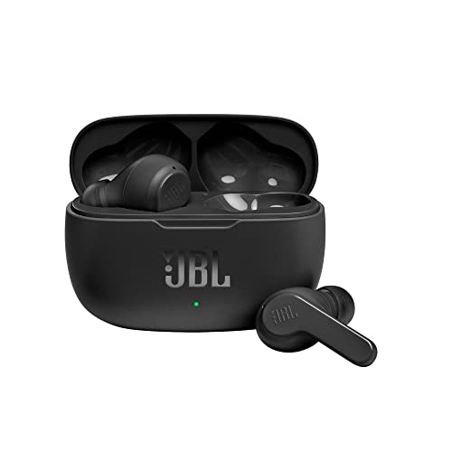JBL Vibe 200TWS - True Wireless Earbuds - Black | JBL Deep Bass Sound, 20 hours of combined playback, Either ear, or both, Calls and voice assistant with touch control - color: Black