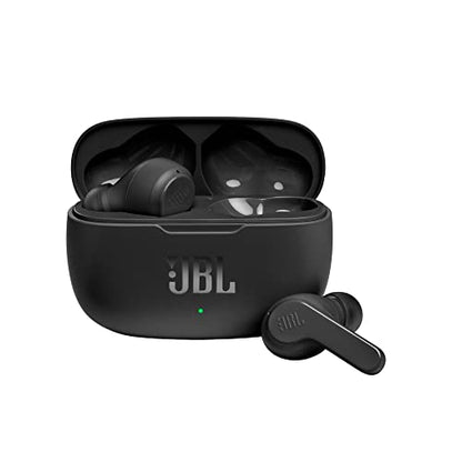 JBL Vibe 200TWS - True Wireless Earbuds - Black | JBL Deep Bass Sound, 20 hours of combined playback, Either ear, or both, Calls and voice assistant with touch control - color: Black