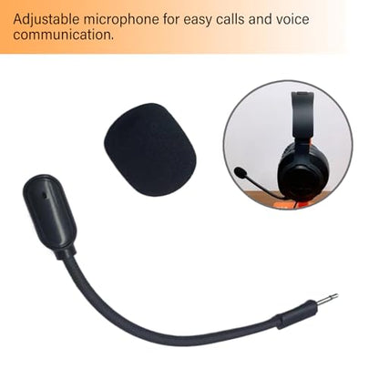 Gaming Boom Microphone Replacement for Headsets with Noise Cancellation Detachable 2.5mm Game Boom Mic, Shown