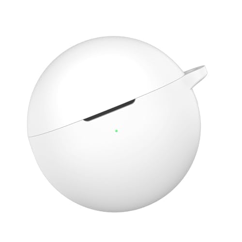 Durability Silicone Protective Cover for Wireless Earbuds Pouches AntiScratch Lightweight Case Easy - color: White