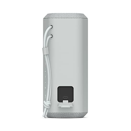Sony SRS-XE200 X-Series Wireless Ultra Portable-Bluetooth-Speaker, IP67 Waterproof, Dustproof and Shockproof with 16 Hour Battery and Easy to Carry Strap, Light Gray - color: Light Gray