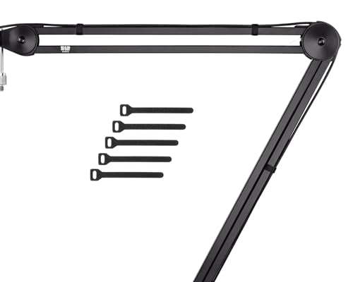 512 Audio by Warm Audio BBA Adjustable Microphone Boom Arm Mic Stand for Podcast, Streaming and Recording