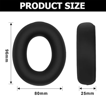 Studio Pro Ear Covers for Beats Studio Pro Headphones Sweat Proof Covers Shockproof and Drop-Resistant,Washable Silicone Case Accessories (Black) - color: Black Case