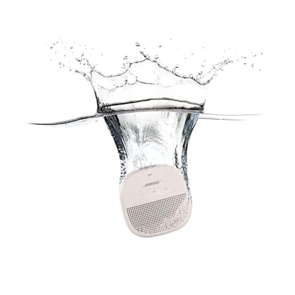 Bose SoundLink Micro Bluetooth Speaker: Small Portable Waterproof Speaker with Microphone, White Smoke - color: White