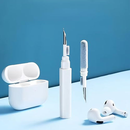 Precision Earbud Cleaning Pen Reusable Multi Use Brush, Travel Friendly Remover for Headphones Electronics, 2pcs, White - color: White