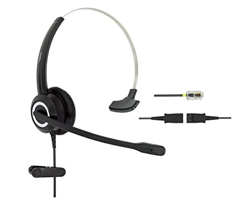 RJ9 Cisco Wired Office Headset HD Voice Compatible Cisco Phones 6851 7945g 7962g 8811 8841 8845 8851 8861 8961 9951 Series Model,Plus 3.5mm Adapter for Smartphone - size: RJ9 Mono for Cisco