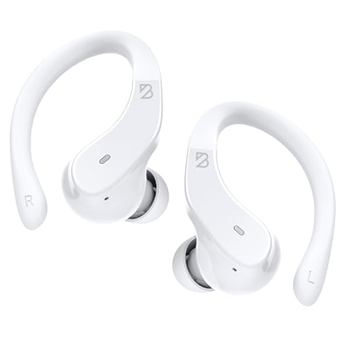 Back Bay Audio Runner Wireless Earbuds for Running, Wrap Around Earbuds - color: White