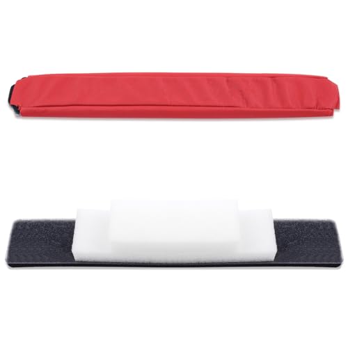 Alitutumao Replacement Earpads Ear Cushions Ear Cups Repair Parts for Monster Beats by Dr. Dre Pro Detox Headphones Memory Foam Ear Pads (Red Headband) - color: Red Headband
