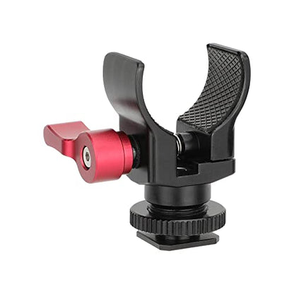CAMVATE Shotgun Microphone Holder with Shoe Mount Adapter - 3138
