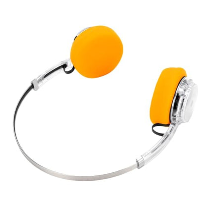 Wireless Retro Headphone, Bluetooth 5.3 On Ear Headset with 40H Playtime, Foldable Gaming Headphones for Travel, Classic Stereo Retro Headset for Adults (Transparent) - color: Transparent