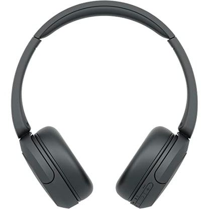 Sony WH-CH520 컴팩트 이지 휴대용 무선 온이어 헤드폰 (블랙) | 최대 50시간, 블루투스, 빠른 충전