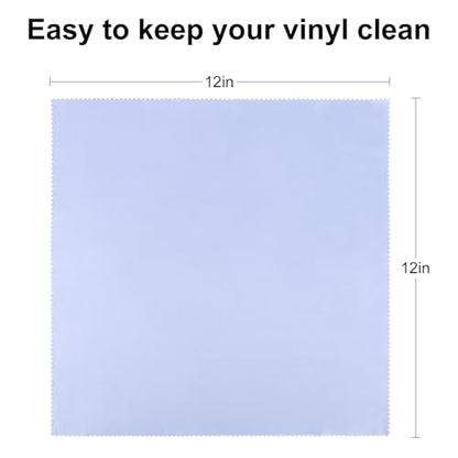 Record Cleaning Cloth, 6 Pack 12''x12'' Anti-Static Microfiber Towel by Gartopvoiz Lint-Free Cleaner for LP Record Vinyl, Glasses, TV Screen, Laptop