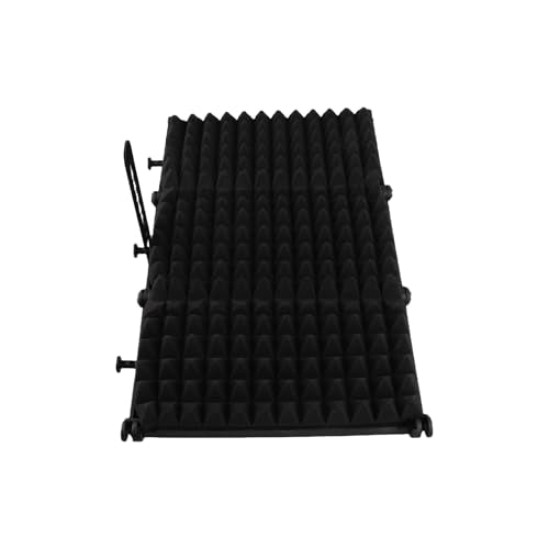 Aramox Portable Microphone Sound Absorbing Plate, 3 Panel Isolation Cover with Adjustable Angles for Recording Studio Podcasts Singing, Black ABSSponge Material, Noise Reduction Clear (5 panel) - size: 5 panel