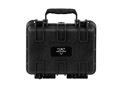 Monoprice Weatherproof Hard Case - 12 x 10 x 6 Inches, with Customizable Foam, Shockproof, IP67, Ultraviolet and Impact Resistant Material, Black - Pure Outdoor Collection - color: Black, size: 7 Liter, style: Case