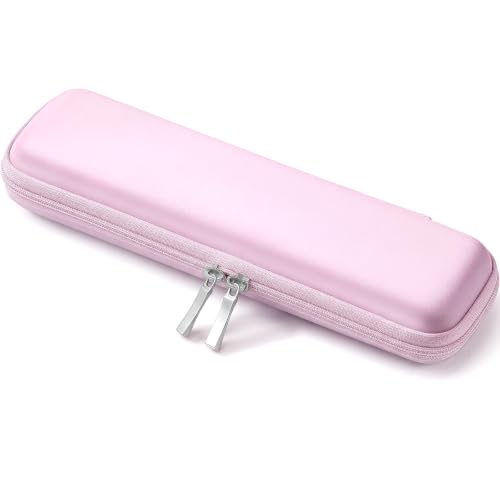 Mudder Pink Hard Shell Slim Pencil Case Small Pen Bag - color: Pink