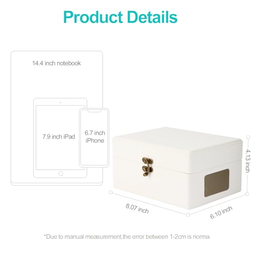 Portable CD Player for Home | Premium protein leather Bluetooth 5.3Retro Desktop CD Player,HI-FI Speakers, 3600mAh Battery, Remote,2-Year Warranty - color: Retro White