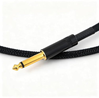 RCA to 1/4" Cable, Dual RCA to 1/4" (Approx. 0.6cm) TS Stereo Audio Interconnect Cable Jumpers - 6.6 Feet (Approx. 2.0 Meters)