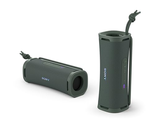 Sony ULT Field 1 Wireless Bluetooth Portable Waterproof Speaker Forest Gray | 12 Hr Battery, IP67 Rated Waterproof, Dustproof, Shockproof Rustproof, Detachable Strap, Hands-free Calling, Enhanced Bass - color: Forest Gray, style: ULT Field 1