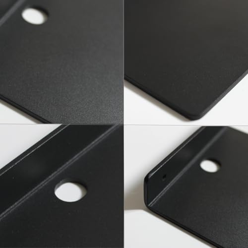 Small Shelf for Wall, 5 Inch, Metal Floating Shelves for Echo dot, Cameras, Tiny Speaker, Tiny Wall Mount Shelves (Black 2pcs) - color: Black 2pcs