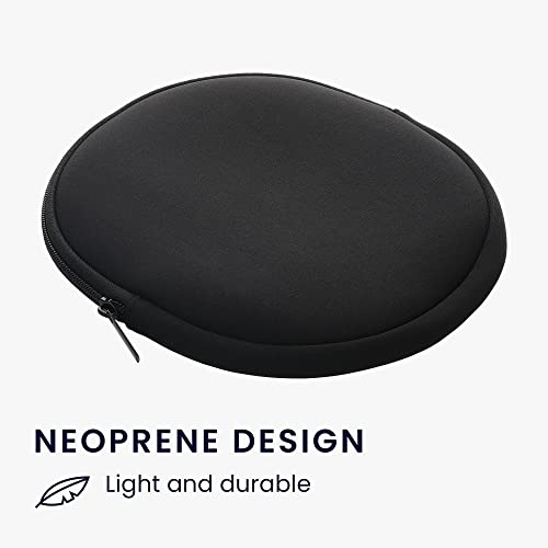 kwmobile Neoprene Headphone Case for H390 Cover – Over-Ear Headset Storage Pouch - Soft Travel Carry Bag Black - color: black