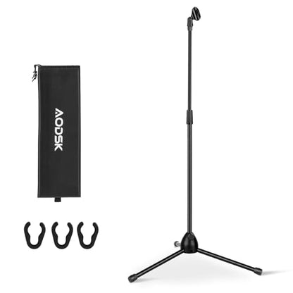 AODSK Adjustable Microphone Stand,Heavy Tripod Base,22-68",Universal Holder - style: Standard Edition