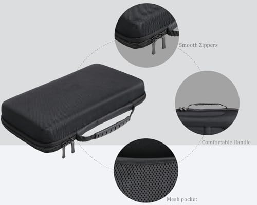 Hard Carrying Case Compatible with JBL Wireless Two Microphone System,Storage JBL Mic, Receiver, Adapter, AA Batteries-Black (Box Only)