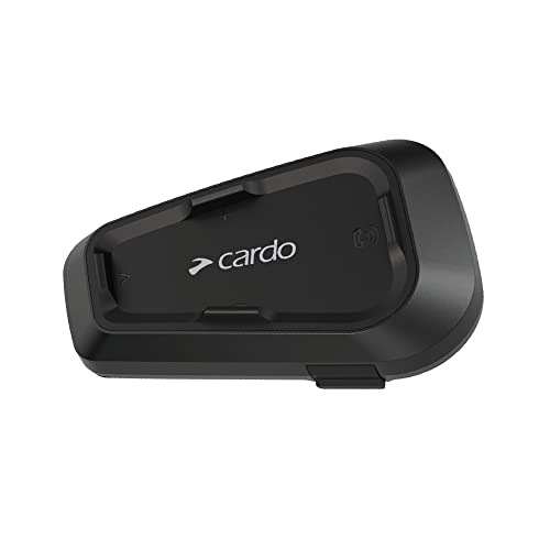 Cardo Systems Spirit HD Motorcycle Bluetooth Communication Headset, 2-Way Bluetooth, Thin 40mm Speakers, Waterproof, Universal Connectivity - Single Pack - size: 1 Pack, style: Spirit HD