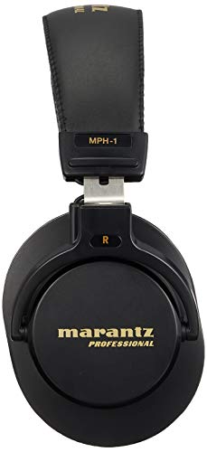 Marantz Pro Monitor Headphones, Enclosed Over-Ear Headphones, Wired 40mm Diameter Driver, Musical Instrument Playing, Distribution, DJ, Gaming, Telework, MPH-1 - style: 40mm headphones
