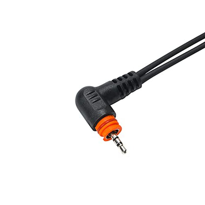 TLK 100 1-Pin 2-Wire Earpiece Compatible with Motorola Radio SL300 SL3500e SL7550e SL7550 SL7580 with Mic Big PTT Tansparent Acoustic Tube Headset