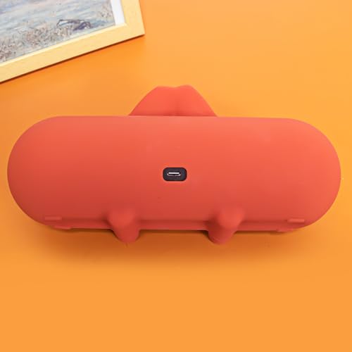 Silicone Protective Case for Beats Pill 2024 Speaker Anti Drop Dustproof Protective Sleeve Silicone Shell Cover Case Speaker Accessory (Red) - color: Red