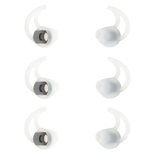 Medium Silicone Earbuds Pads Replacement Earbud Tips Compatible with Bose SoundSport Freestyle IE2 IE3 Headphone Rubber Tips Earbud Covers Ear Tips 3 Pairs - size: M