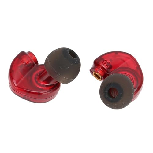 2 Pcs MMCX Interface Replacement Earbud Heads Detachable HiFi Earphone Head with Comfortable Fit for SE215 SE315 SE535(Red) - color: Red