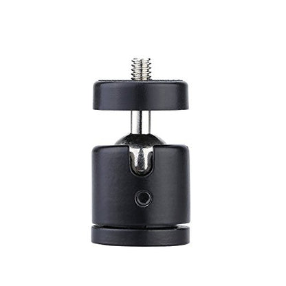 AKOAK 1/4" Swivel Mini Ball Head Screw Tripod Mount for DSLR Camera Camcorder Light Bracket, Pack of 2 - size: 1 Count (Pack of 2)
