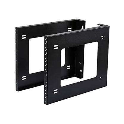 RIVECO 6U Open Frame Rack Wall Mount & Desktop Mount, No Assembly Required Server Rack for Network Equipment & Data AV HiFi Stereo Gaming Electronics Shelf - size: 6U