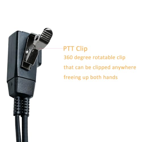 Walkie Talkie Earpiece Compatible with Cobra PX650 Cxt195 10PCS