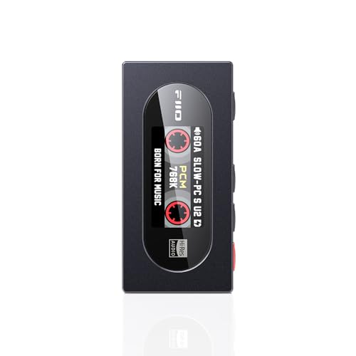 FIIO KA15 Portable DAC and Headphone Amplifier (Black) - color: Black