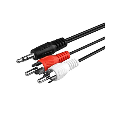 C&E 3.5mm Stereo Male to Dual RCA Male (Right and Left) Audio Cable, 6 Foot - size: 6 Foot, style: Single Pack