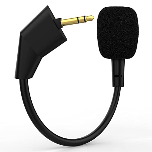 Replacement Cloud 2 Mic Boom for 1st Version Kingston HyperX Cloud Core Cloud Pro CloudX Wire Gaming Headsets, 3.5mm Detachable Slanted End Microphone (Slanted End Mic) - size: Slanted End Mic