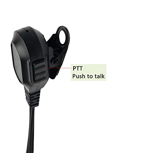 G Shape Earpiece Walkie Talkie Radio Headset with PTT Mic Compatible with HYT Hytera BD502 BD502i PD502 PD562 TC-508 TC-580 - size: Standar