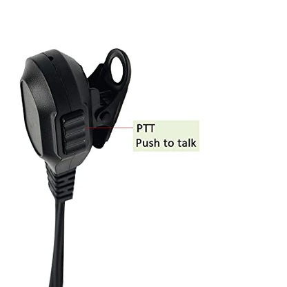 G Shape Earpiece Walkie Talkie Radio Headset with PTT Mic Compatible with HYT Hytera BD502 BD502i PD502 PD562 TC-508 TC-580 - size: Standar