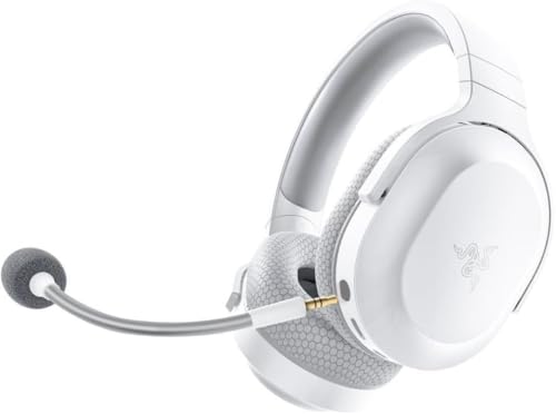 Razer Barracuda X Wireless Gaming & Mobile Headset (PC, PlayStation, Switch 2, Android, iOS): 2.4GHz Wireless + Bluetooth - 40mm Drivers - 50 Hr Battery - Mercury White (Renewed)