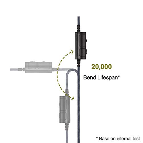 Boom Microphone Cable - Boompro Gaming Mic Compatible with Sennheiser HD598, HD598Cs, HD560s, HD598SE, HD620S, HD400PRO, HD599 Headphones - Xbox One PlayStation PS4 Controller, PC(150CM) - color: Black